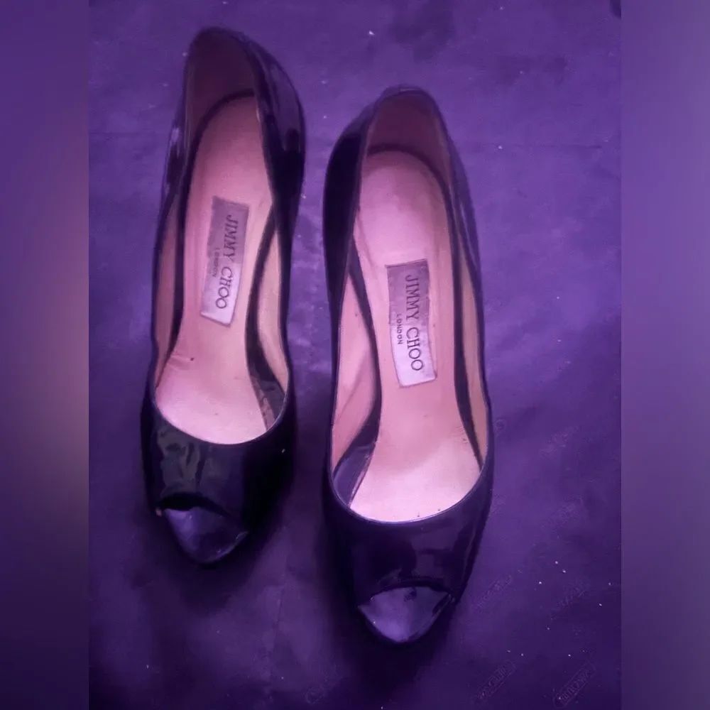 Jimmy Choo platform heels peep toe dress shoe sandals classic open toe sexy